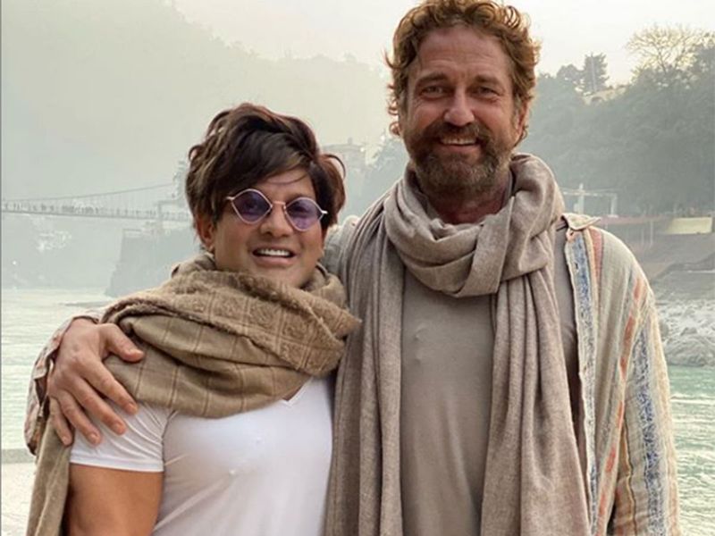 Gerard Butler with Yash Birla