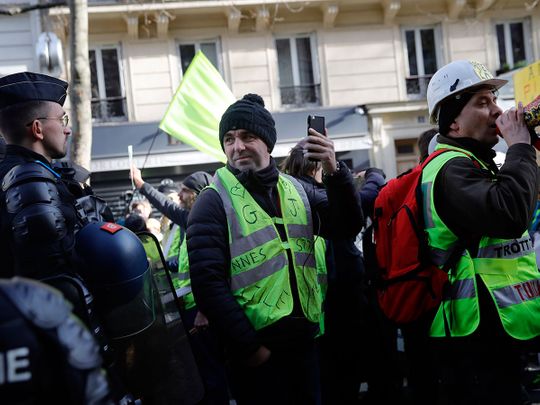 Clashes break out at Paris protest against pension reform | Europe ...