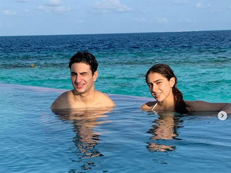 Actress Sara Ali Khan is enjoying her vacation with her brother Ibrahim Ali Khan, and the postcard worthy moments have gone viral on the Internet.