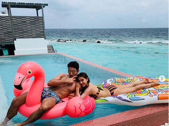 Sara Ali Khan is currently vacationing in Maldives with her Family