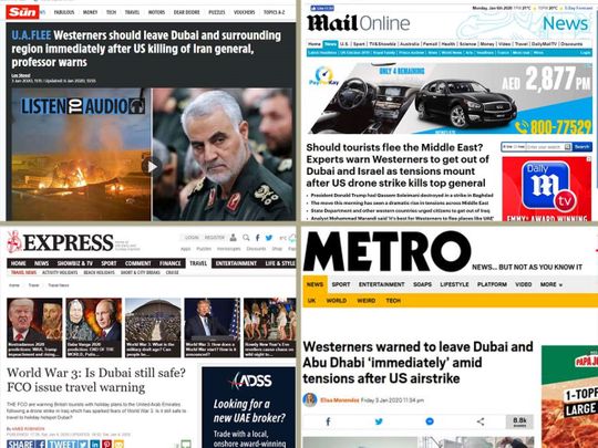 British media Dubai clickbait