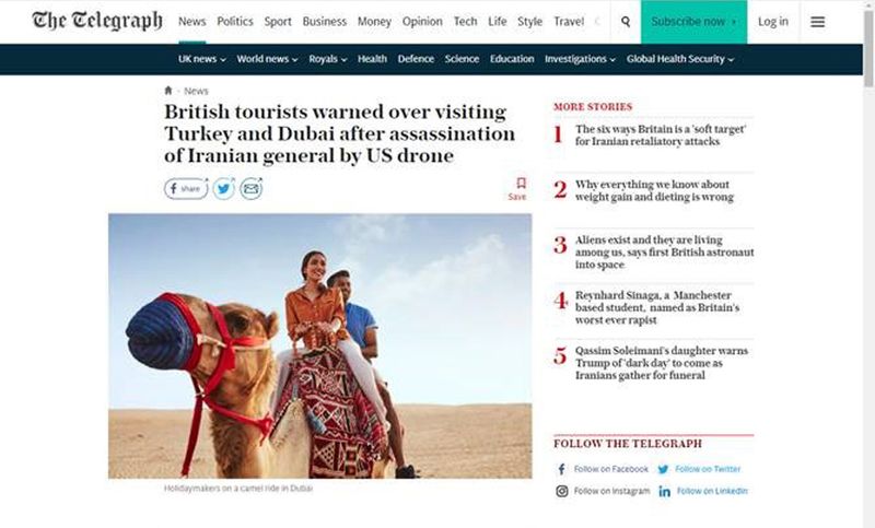 British media using Dubai as clickbait