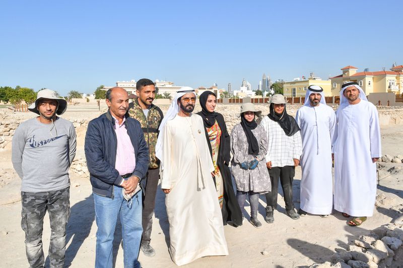 Sheikh Mohammed at Jumeirah Archaeological Site
