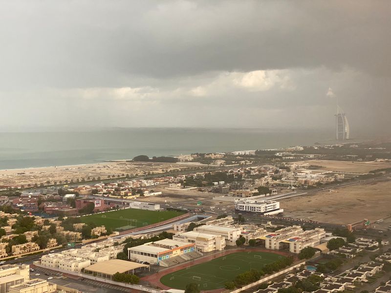 rain hail in Dubai