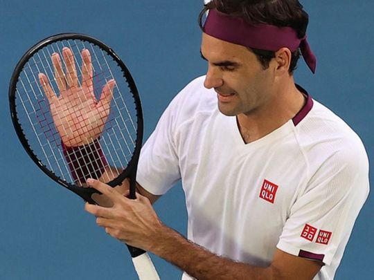 Roger Federer was delighted to get past Tennys Sandgren in Melbourne.