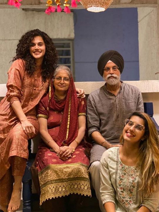 Taapsee Pannu with her family