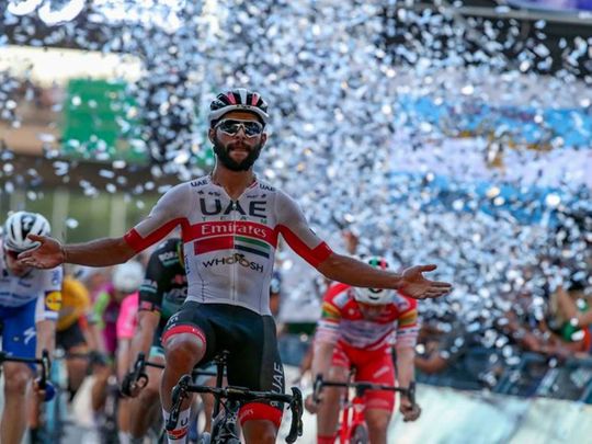 UAE Team Emirates finished off a solid week at the Vuelta San Juan with victory for Fernando Gaviria on stage 7