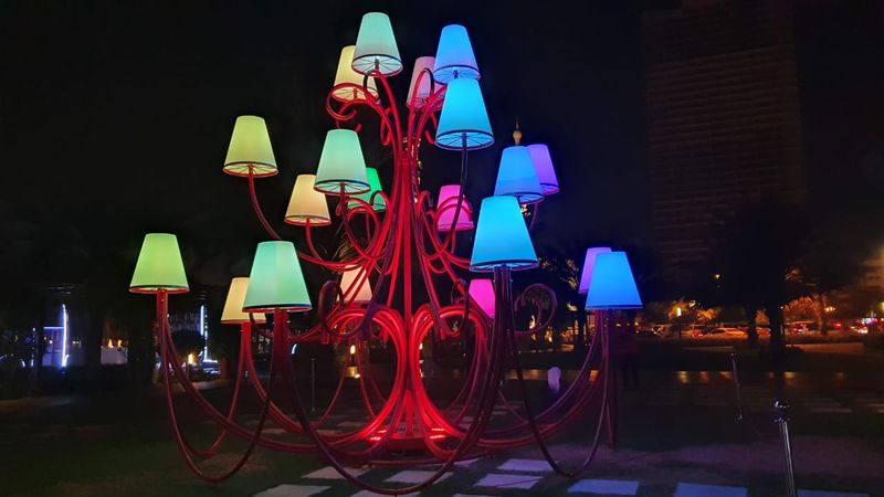 Sharjah Light Festival at Al Majaz waterfront. 