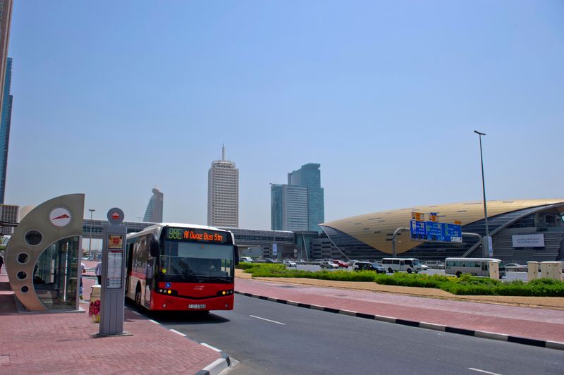 Buses are a popular mode of public transport in Dubai