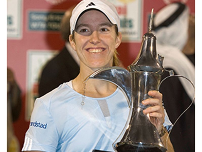 Justine Henin takes her fourth Dubai title in 2007