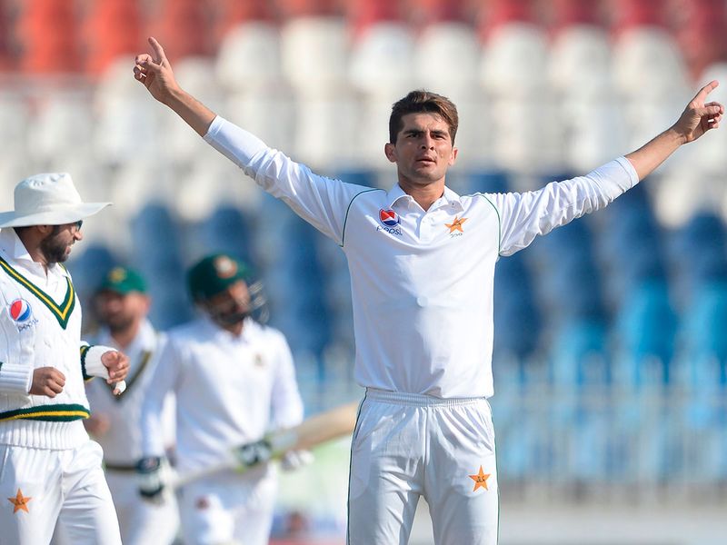 Resuming on 126-6 after conceding a first-innings lead of 212, Bangladesh could not make Pakistan bat again and were all out for 168. Yasir Shah (4-58) claimed two of the last four wickets Resuming on 126-6 after conceding a first-innings lead of 212, Bangladesh could not make Pakistan bat again and were all out for 168. Yasir Shah (4-58) claimed two of the last four wickets 