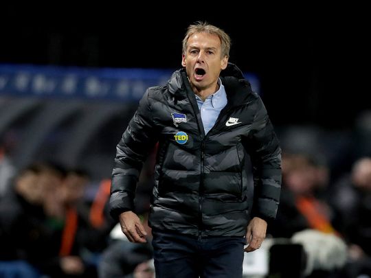 Former Hertha head coach Jurgen Klinsmann 