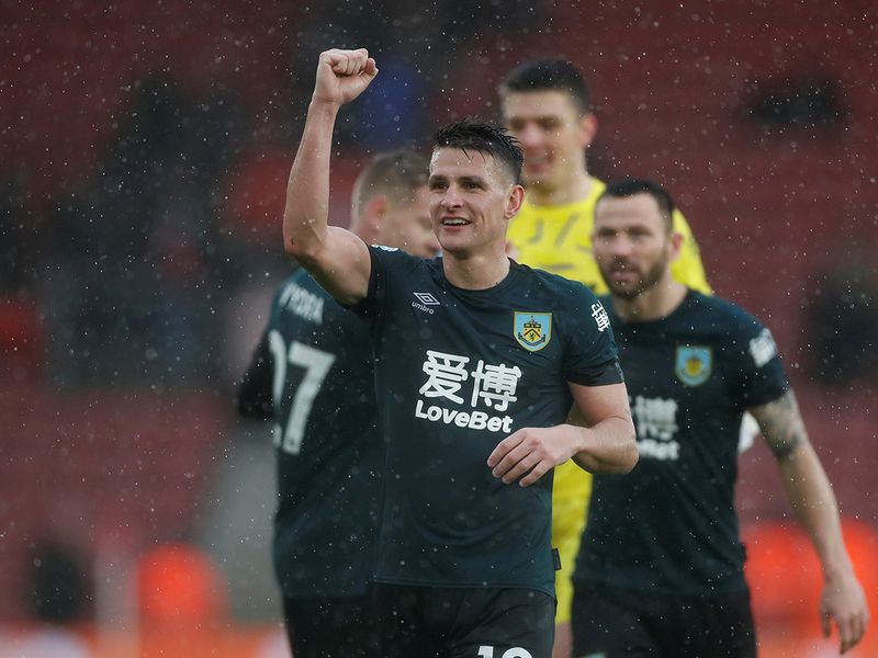 Soccer Football - Premier League - Southampton v Burnley - St Mary's Stadium, Southampton, Britain - February 15, 2020  Burnley's Ashley Westwood celebrates after the match      