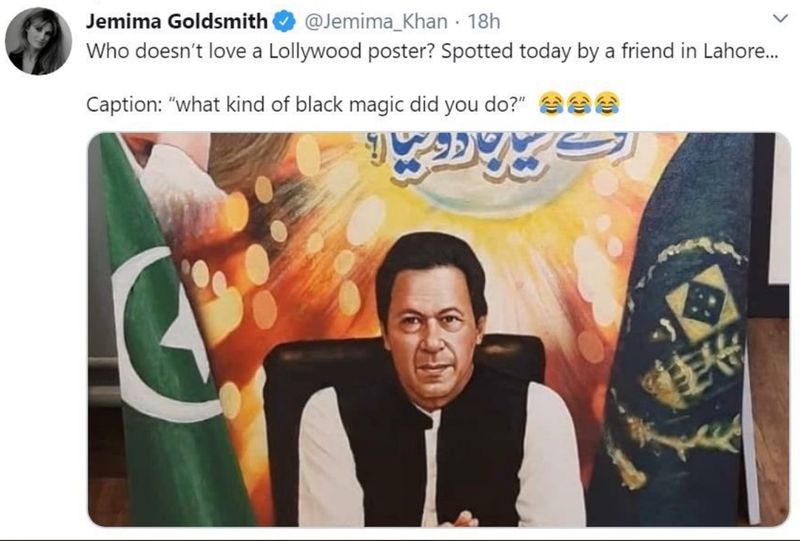 Former wife of Pakistan PM Jemima Goldsmith tweets funny painting of Bushra  Bibi doing magic on Imran Khan | Pakistan – Gulf News