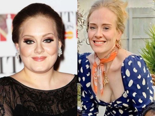 Pictures English Singer Adele Looks Unrecognizable After Drastic Weight Loss Entertainment Photos Gulf News