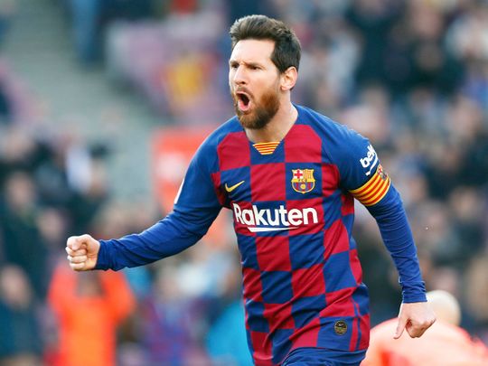  Barcelona's Lionel Messi 