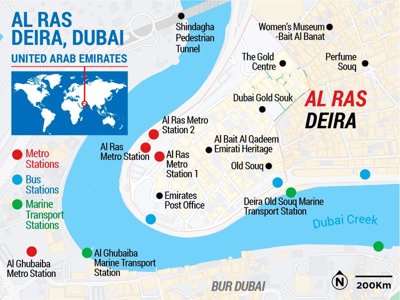 Al Ras map