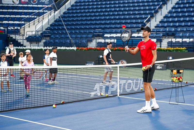 Novak Djokovic is a real hero to young tennis stars in ...