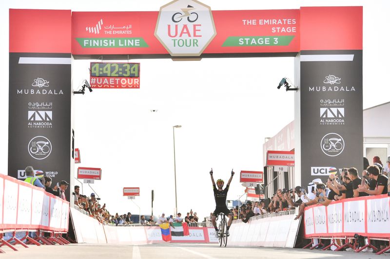 Adam Yates wins Stage 3 of the UAE Tour