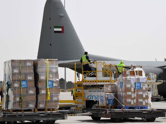 UAE delivers aid to Iran to help in the fight against coronavirus