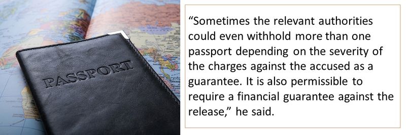 Passport as guarantee