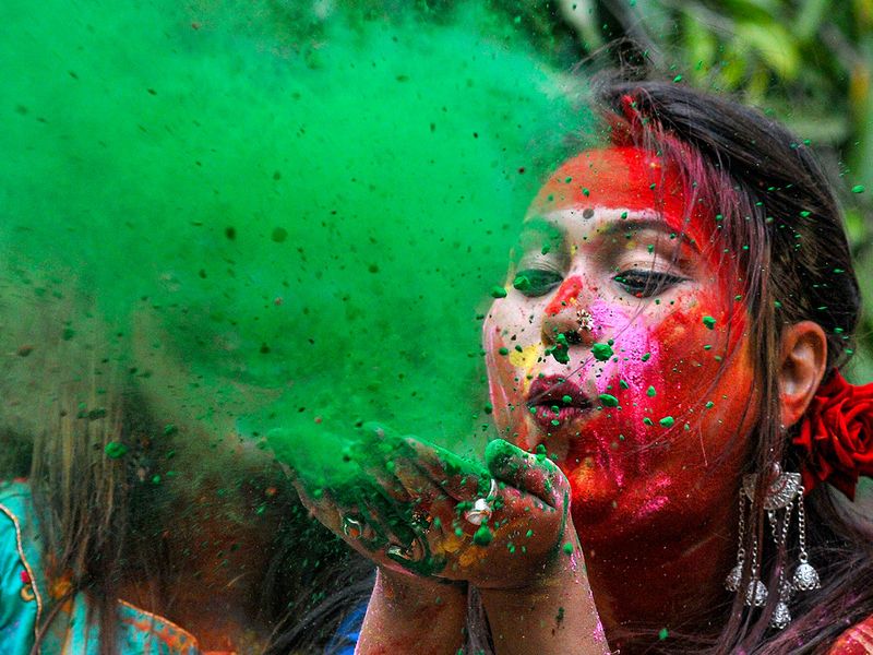 Holi celebrated in India