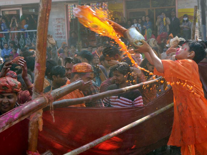 Holi celebrated in India