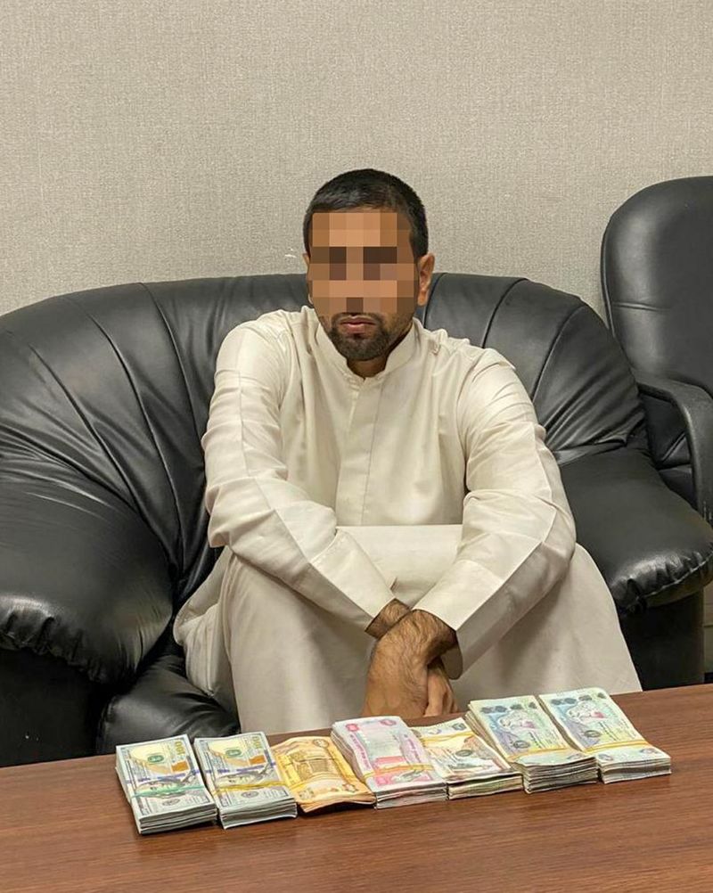 Thief with the Dh227,000 he stole from a company in Naif