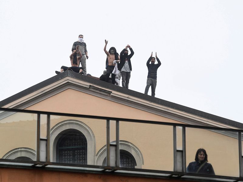 Milan prison riot