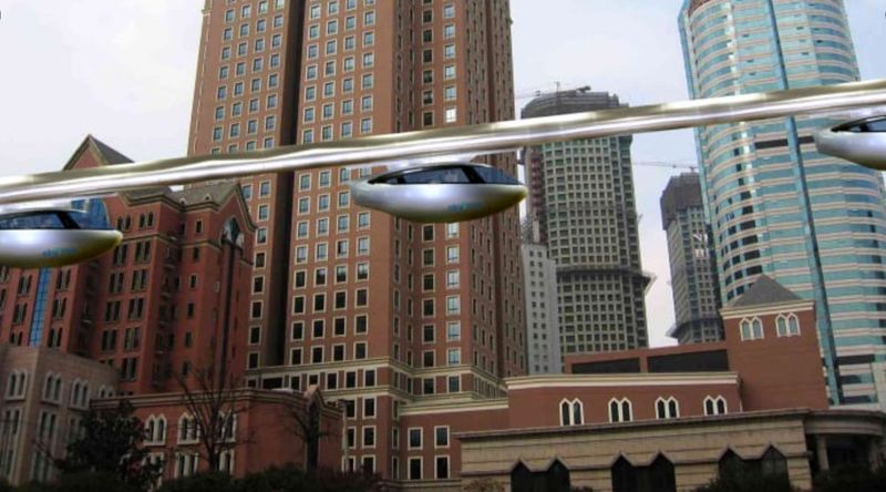 Artists impression of the Sky pods in action as tweeted by Dubai Media Office on Tuesday  