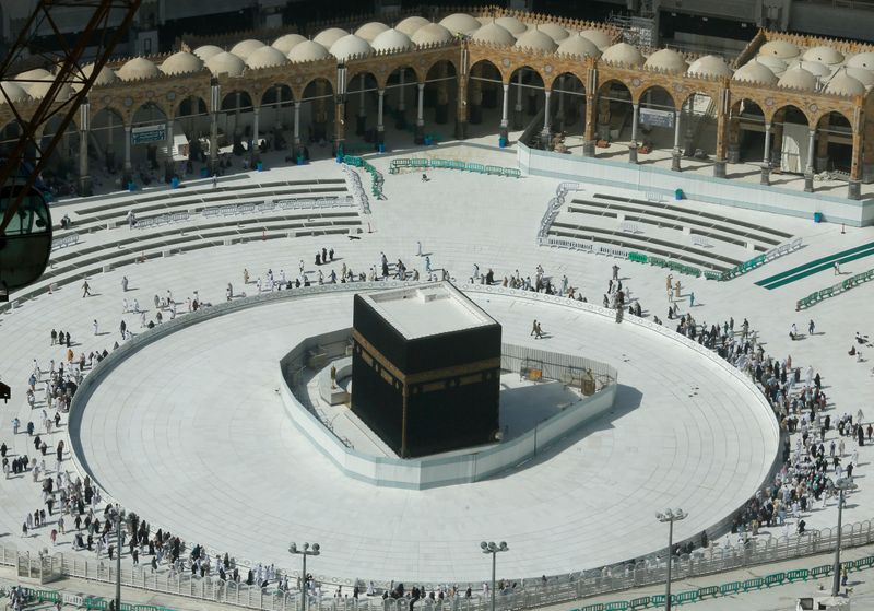 A view of Mekkah from above during recent closures due to coronavirus 
