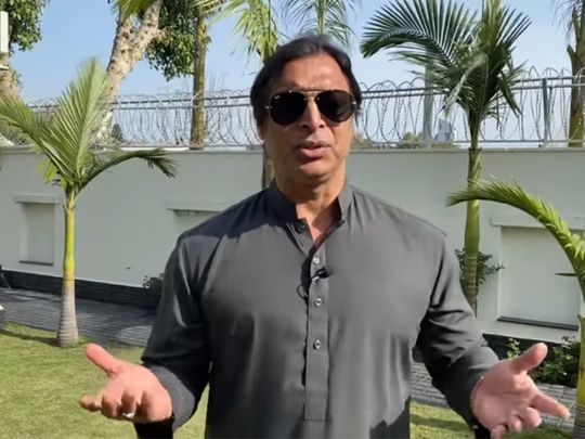Former Pakistan cricketer Shoaib Akhtar on his YouTube video