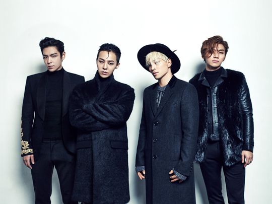 Big Bang - L to R - T.O.P, G-Dragon, Taeyang, and Daesung.-1584255869417