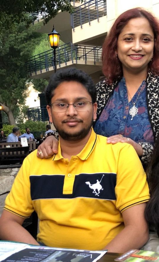 NAT Pompy Das with her son Rohit Das-1584279341417