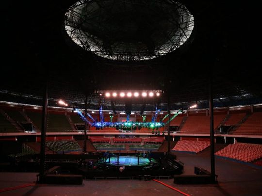 The empty arena in Brasilia