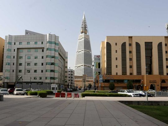 General view shows the empty garden of the King Fahd Library, following the outbreak of coronavirus disease (COVID-19), in Riyadh, Saudi Arabia March 19, 2020. 