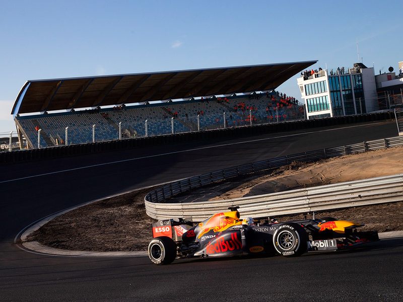 f The Netherlands drives his car through one of the two banked corners during a test and official presentation oTThe Monaco Grand Prix has been added to a growing list of Formula One races to be postponed because of the coronavirus outbreak. 
