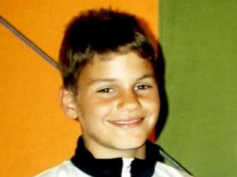 A young Roger Federer