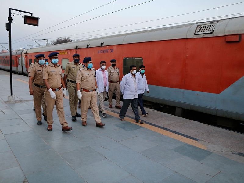 India's railways shut down