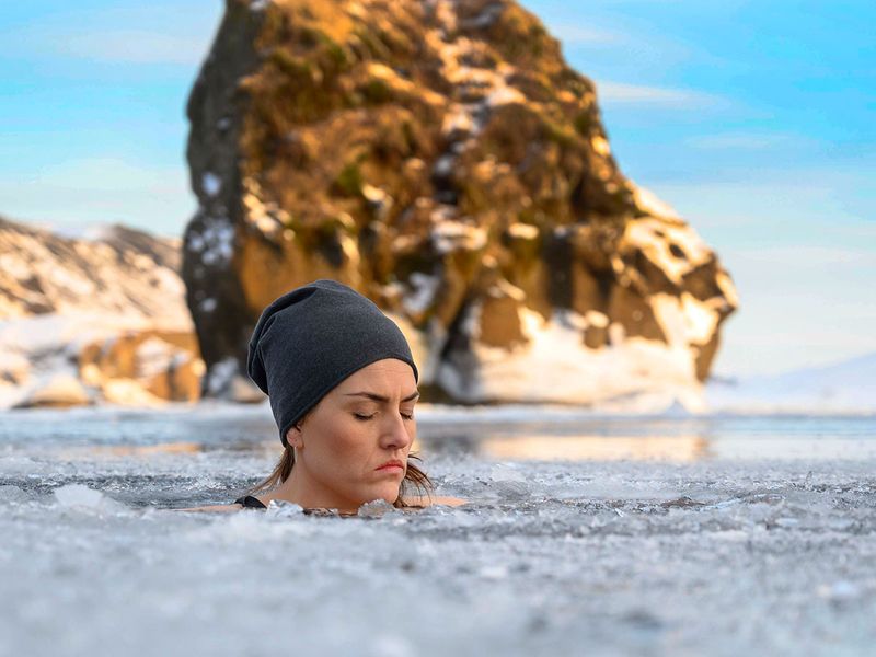 These Icelanders skip the hot springs for ice baths