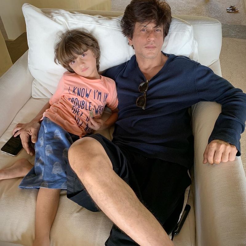 Shah Rukh Khan with son AbRam Khan