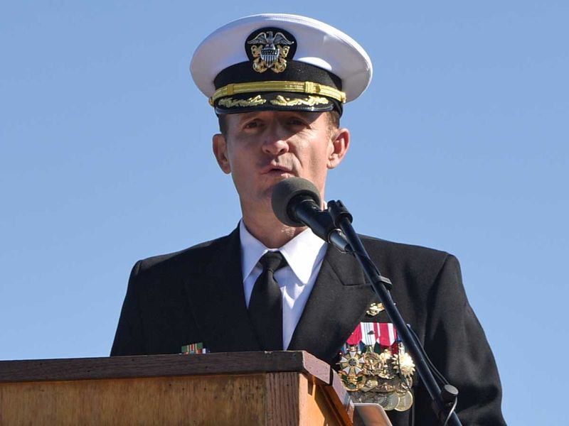 US navy Captain Brett Crozier