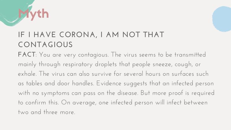 Coronavirus Myth vs Fact