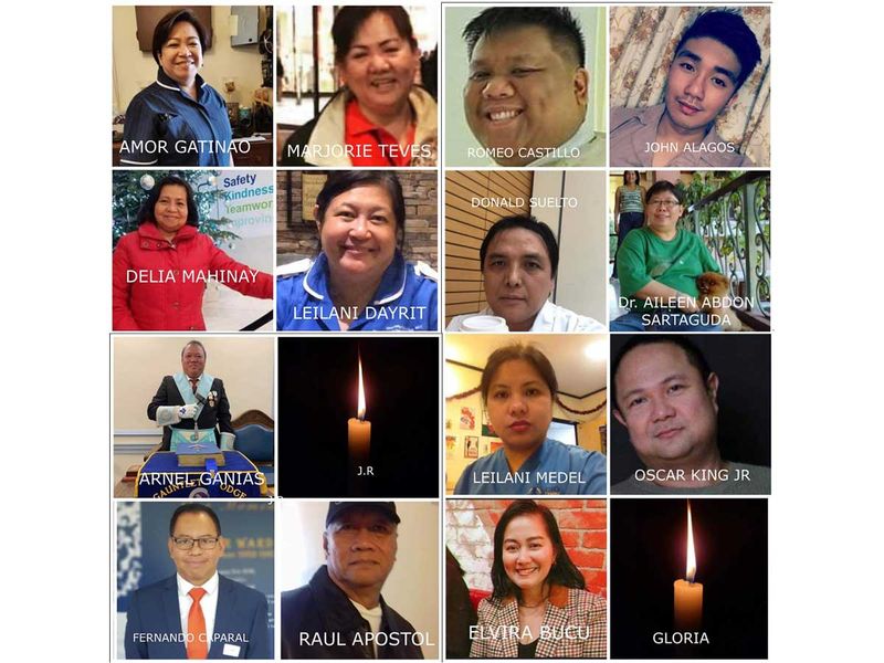 Filipino nurses who died UK