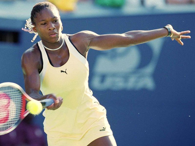 Serena Williams against Martina Hingis in 1999