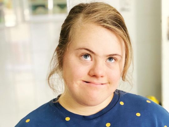 Ruby, 14, who suffers from Down Syndrome and Autism was granted an emergency pass to go for a bike ride by Dubai Police 