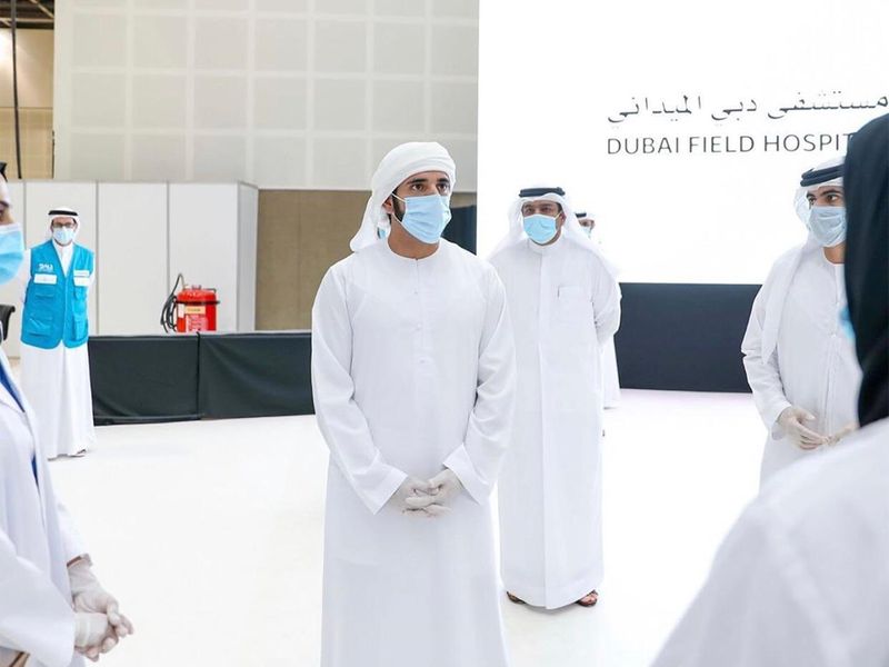 Sheikh Hamdan opens field hospital at DWTC