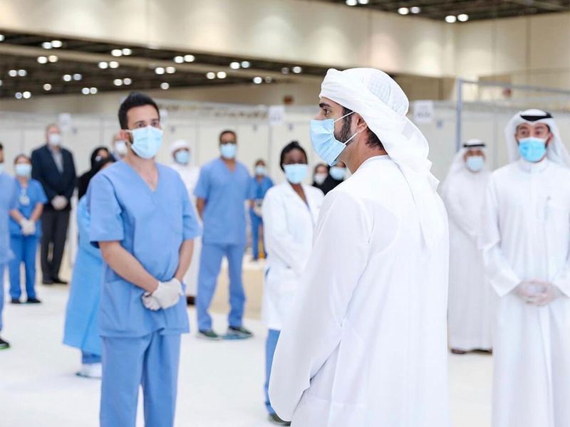 Sheikh Hamdan opens field hospital at DWTC