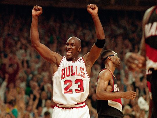 Michael Jordan at his peak with the Chicago Bulls