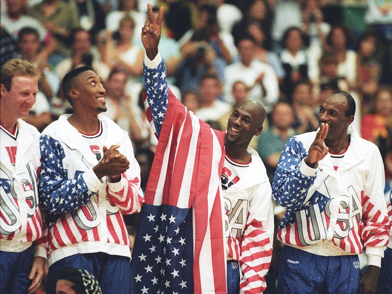 Michael with the US Olympic team